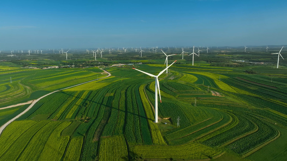 平魯區(qū)風(fēng)電美景 圖源：朔州市融媒體中心