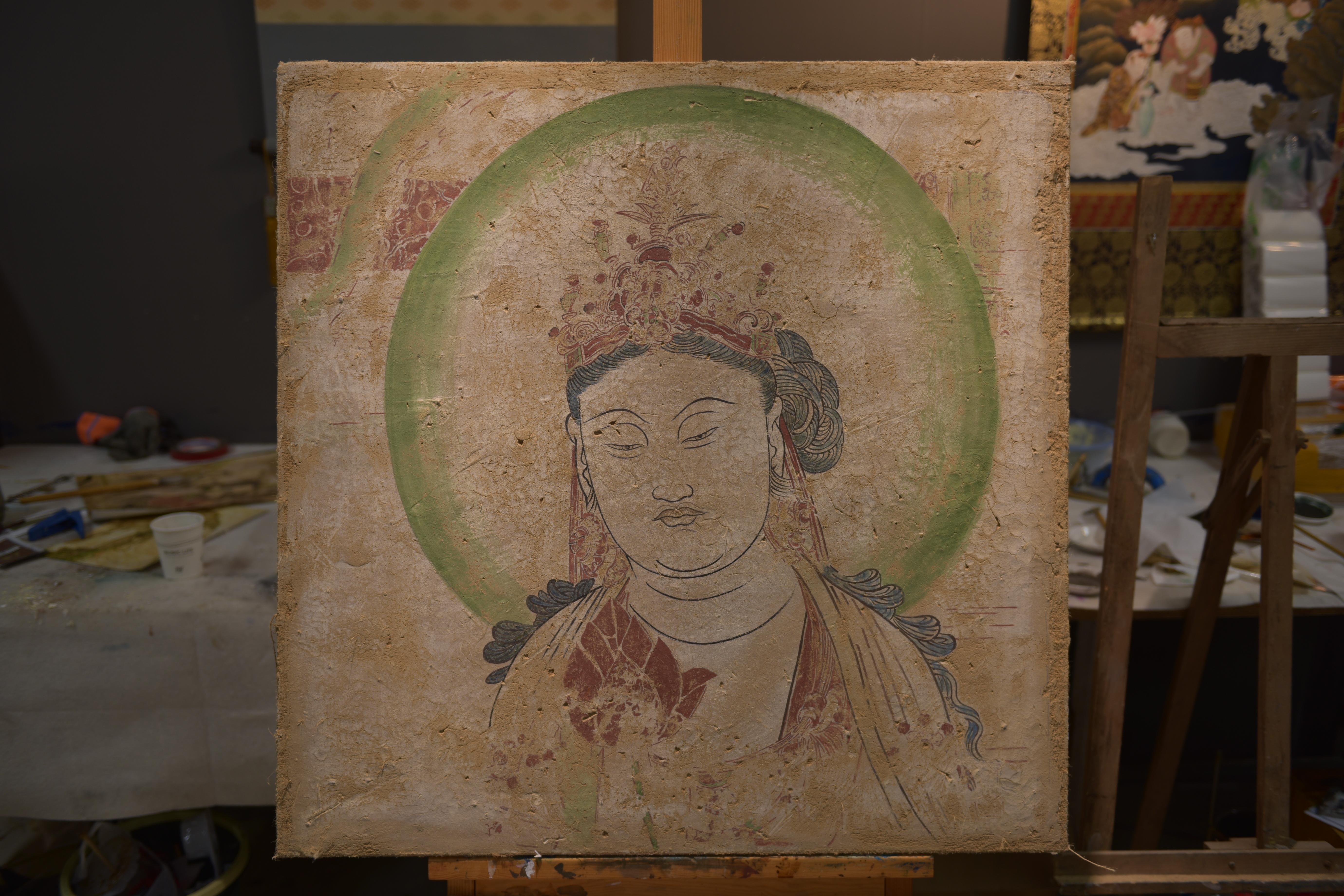 劉子群復(fù)原的流失海外壁畫作品